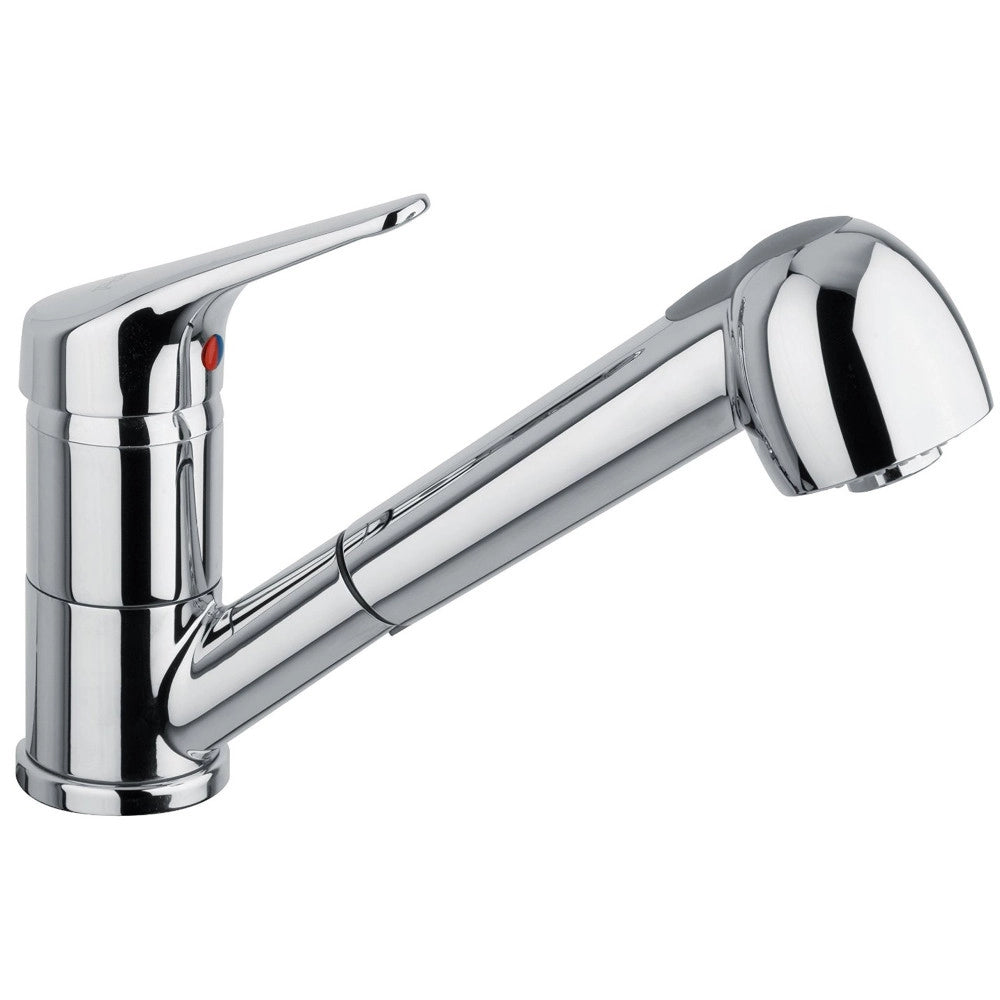 Trade Shop - Miscelatore Rubinetto Per Lavello Cucina Con Doccetta Estraibile Flessibile 52336 -