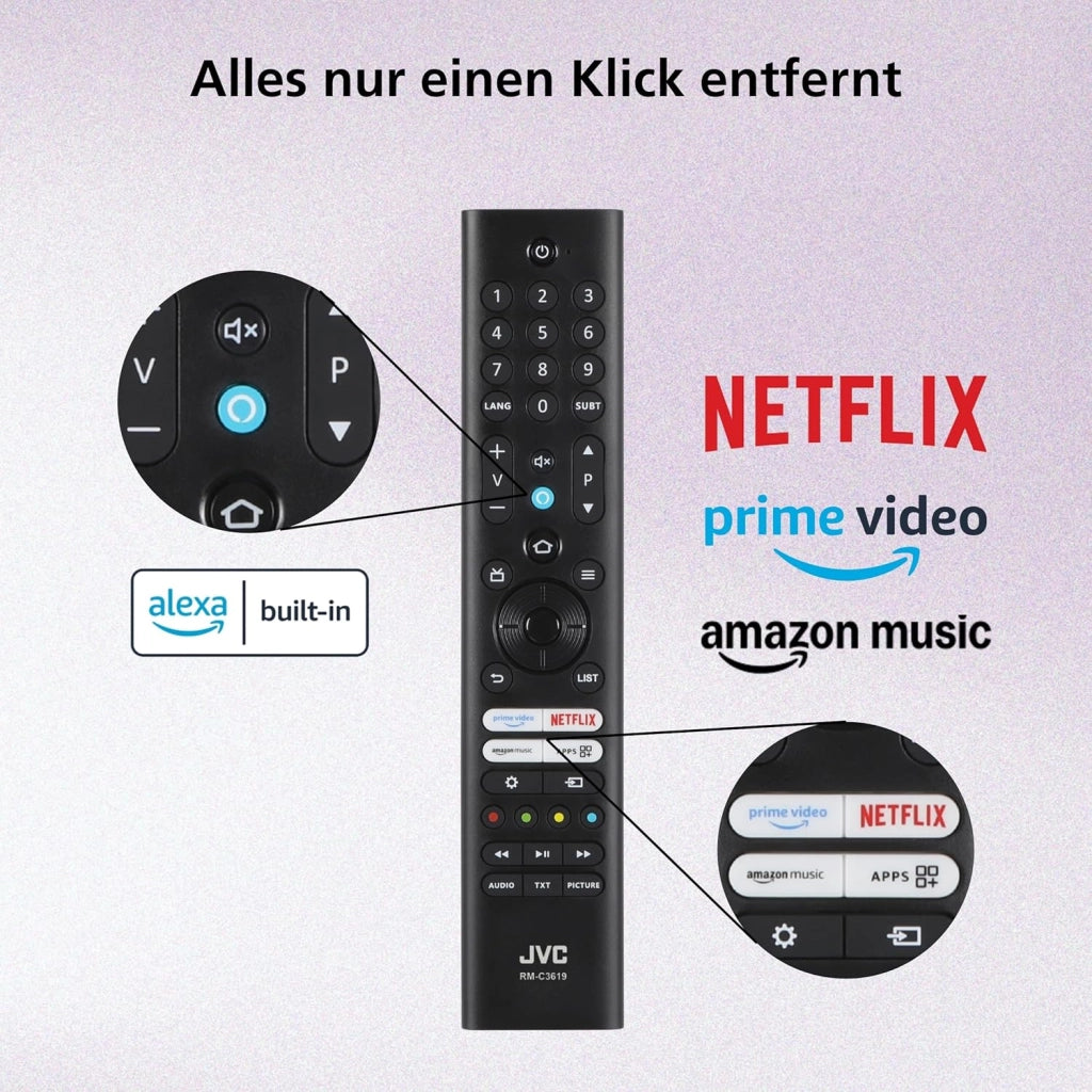 TV 43 Pollici Fire TV 4K QLED Smart TV con Dolby Vision HDR, Dolby Atmos, Controllo vocale Alexa e Triple Tuner, TV UHD LT-43VRQ3555 (2026)