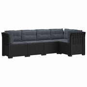 Divano da Giardino 5 Posti con Cuscini Stile Rattan PP 3444053