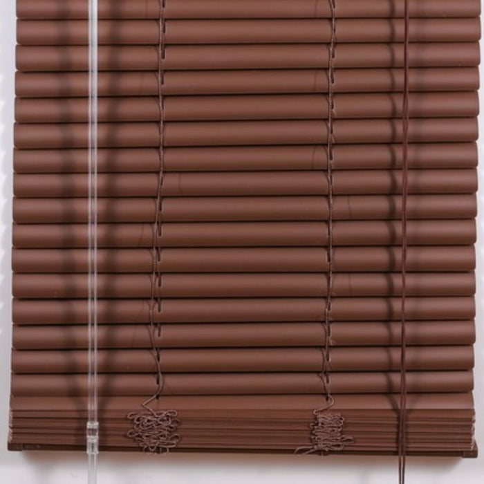 Veneziana PVC Vari Colori Lamelle Regolabili Varie Misure Privacy Protezione Solare Casa Ufficio Misura : 60 x 160 , Colore: Marrone