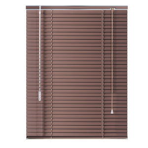 Veneziana PVC Vari Colori Lamelle Regolabili Varie Misure Privacy Protezione Solare Casa Ufficio Misura : 60 x 160 , Colore: Marrone