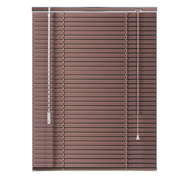 Veneziana PVC Vari Colori Lamelle Regolabili Varie Misure Privacy Protezione Solare Casa Ufficio Misura : 60 x 160 , Colore: Marrone