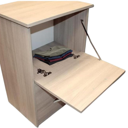 MOHOME Asse Stiro Mobile A Scomparsa Legno Nobilitato Vari Colori Multiuso Salvaspazio 3 Cassetti Dimensioni 89 x 44 x 57 cm Rotelle Trasportabili Colore Mollettone Assortito Colore: Olmo