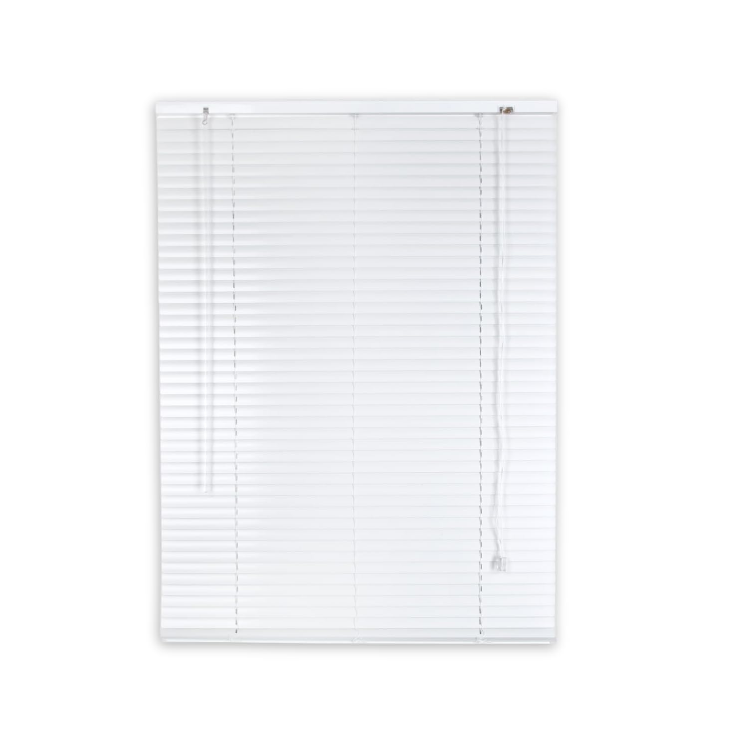 Veneziana PVC Vari Colori Lamelle Regolabili Varie Misure Privacy Protezione Solare Casa Ufficio Misura : 100 x 160 , Colore: Bianco