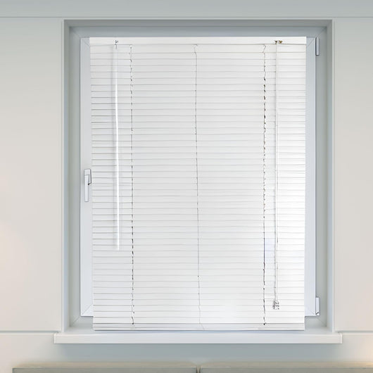 Veneziana PVC Vari Colori Lamelle Regolabili Varie Misure Privacy Protezione Solare Casa Ufficio Misura : 50 x 160 , Colore: Bianco