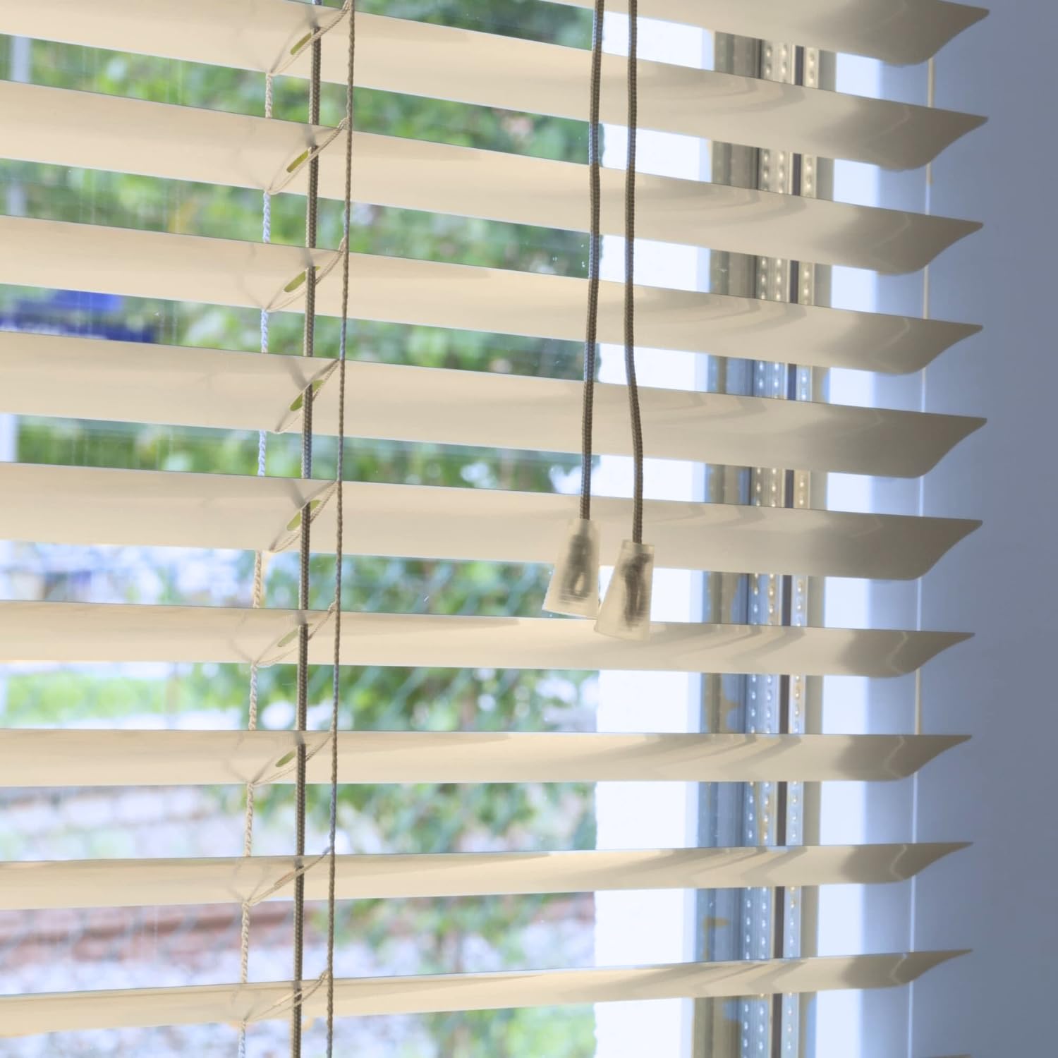 Veneziana PVC Vari Colori Lamelle Regolabili Varie Misure Privacy Protezione Solare Casa Ufficio Colore: Beige, Misura : 80 x 160