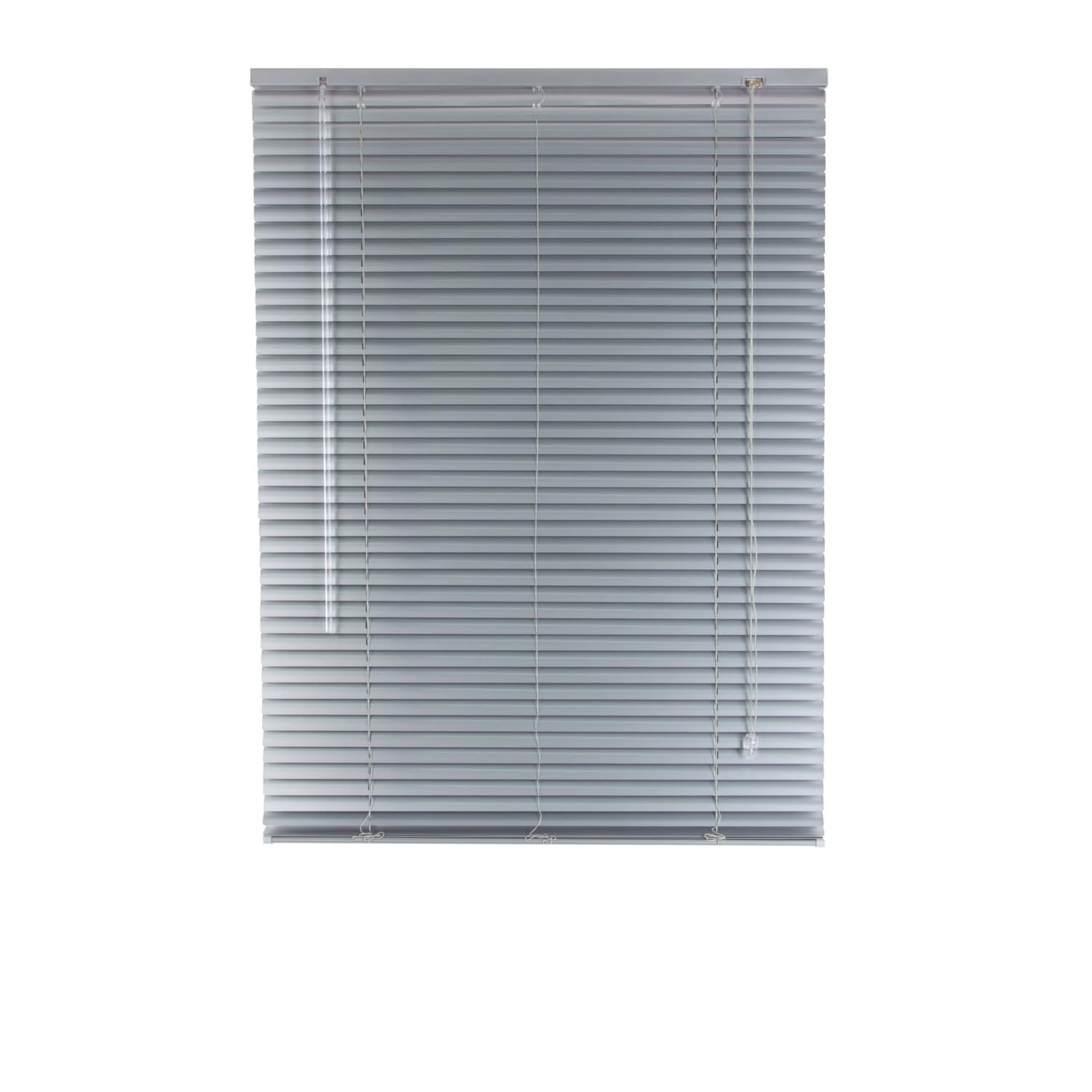 Veneziana PVC Vari Colori Lamelle Regolabili Varie Misure Privacy Protezione Solare Casa Ufficio Misura : 90 x 240 , Colore: Grigio