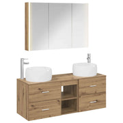 Set di mobili per il bagno 4 pcs Rovere Artigianale 3407030