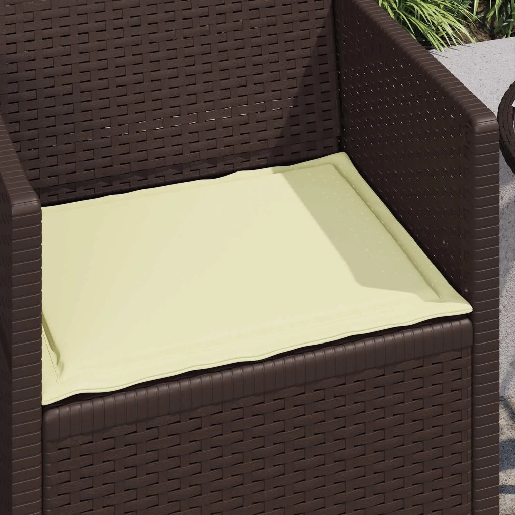 Cuscini per Seduta 4 pz | Cuscini per sedie Crema 47 x 36 x 2 cm Poliestere