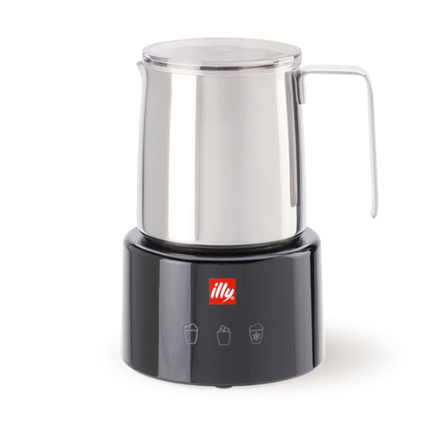 ILLY Cappuccinatore Montalatte Elettrico Nero Inox