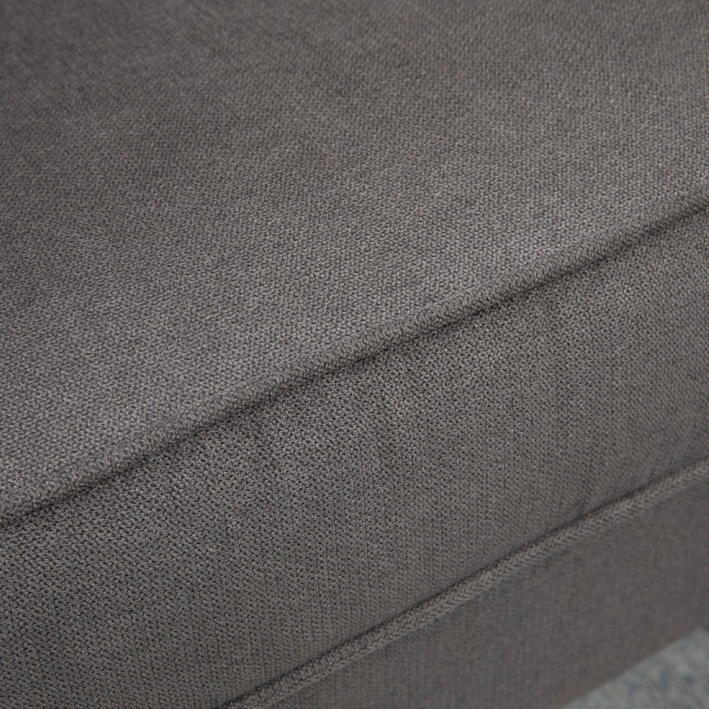 Poltrona da Salotto in Stile Francese 74x86x102 cm con Cuscini Sfoderabili Gambe in Legno Grigio