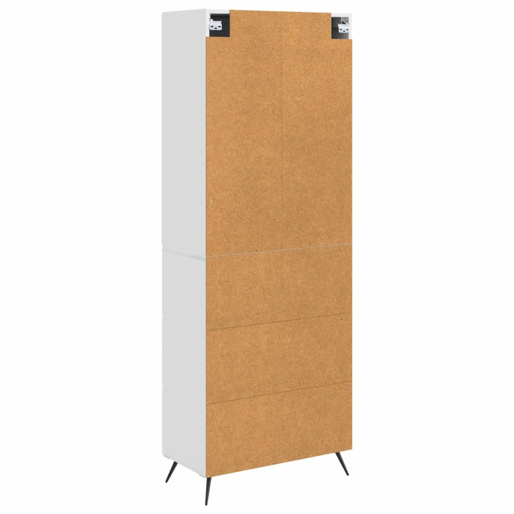 Set di armadi 2 pcs Bianco Lucido 66 x 34,5 x 90 cm