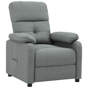 Poltrona | Sedia Relax Reclinabile in Tessuto Grigio Scuro