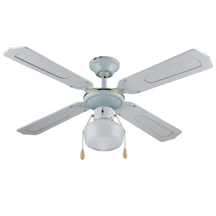 Ventilatore Vinco Da Soffitto 70912 Lampadario Con Luci 4 Pale 55W 3 Velocità