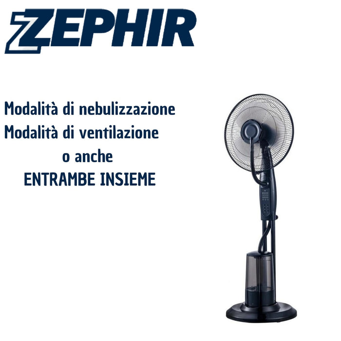 ZEPHIR ZST42P Ventilatore Nebulizzatore A Piantana 75W