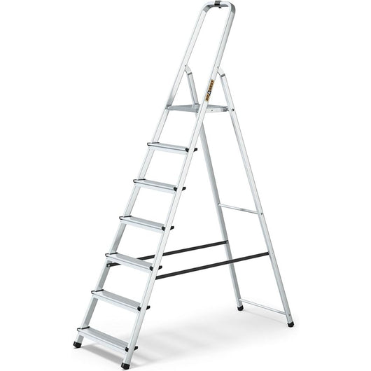 Drabest Scala Domestica In Alluminio A 7 Gradini Portata 125kg