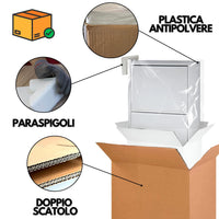 Scarpiera Salvaspazio Slim Metallo 3 Ante Vari Colori Dimensioni 105 x 50 x 15 cm Ripiani a Ribalta Sincronizzati Porta Scarpe Assemblata Ingresso Camera Colore: Bianco