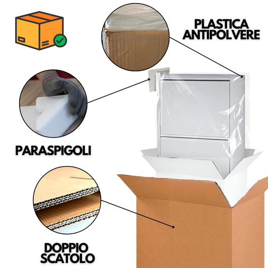 Scarpiera Salvaspazio Slim Metallo 3 Ante Vari Colori Dimensioni 105 x 50 x 15 cm Ripiani a Ribalta Sincronizzati Porta Scarpe Assemblata Ingresso Camera Colore: Bianco