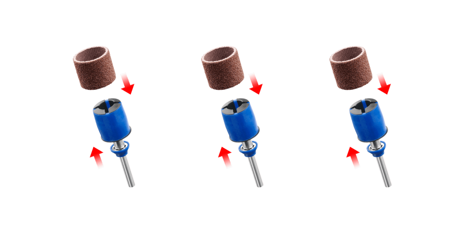 DREMEL® EZ SpeedClic: Mandrino e cilindri per levigatura (SC407) - 2615S407JA