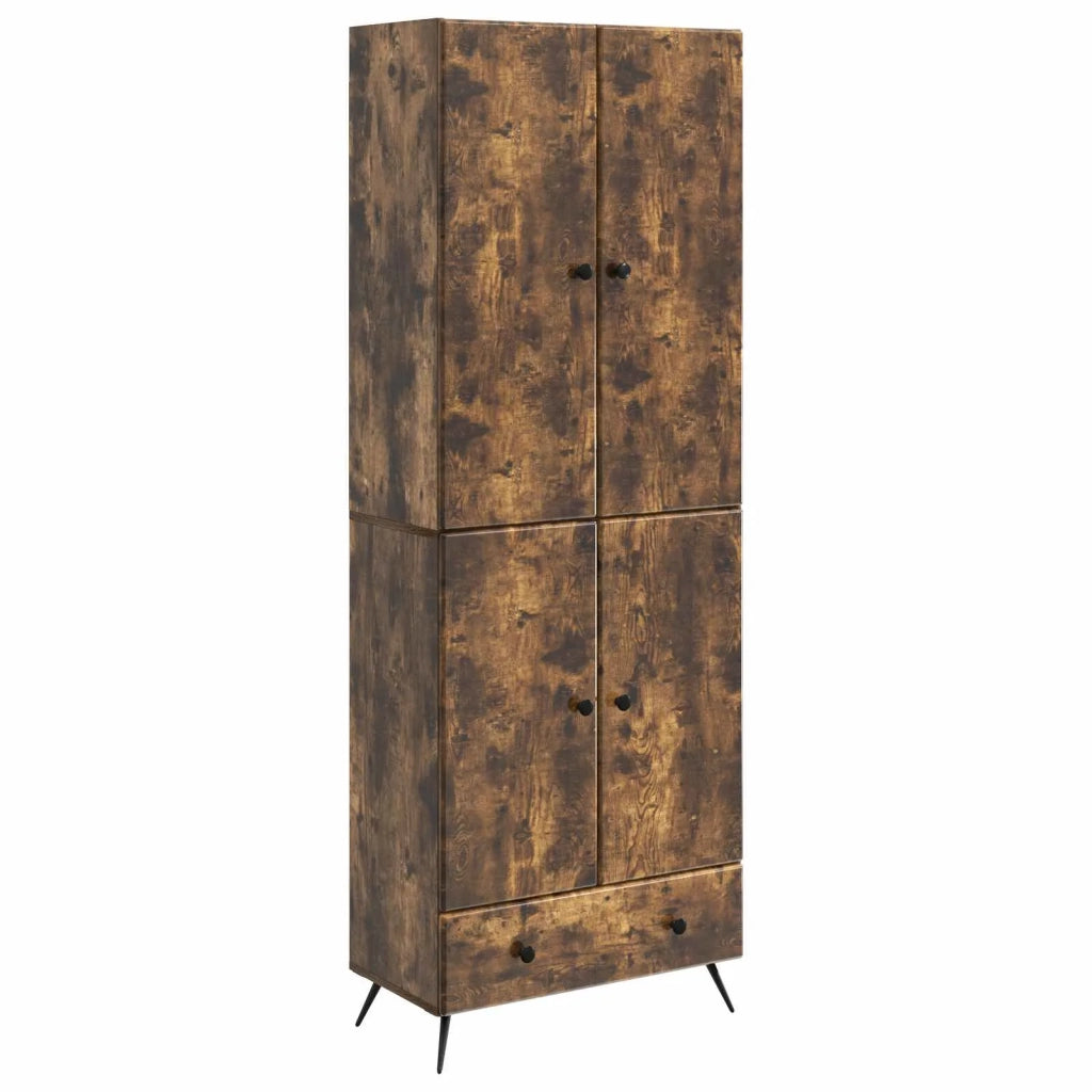 Set di armadi 2 pcs Rovere Fumo Legno ingegnerizzato 3416858