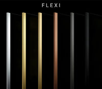 Parete Doccia Rea Flexi Grey / Gold 130