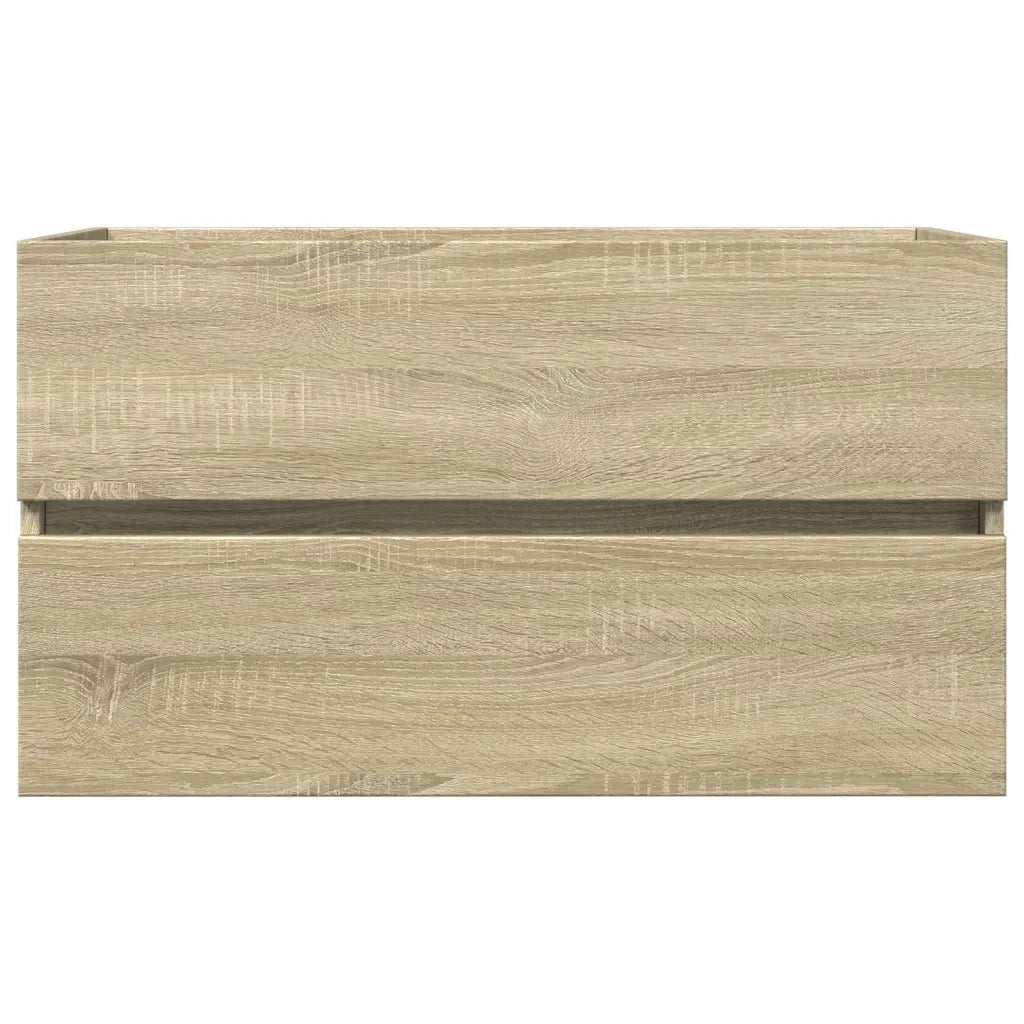 Set Mobili da Bagno | Armadio da bagno 2 pz in Ceramica e Legno Multistrato