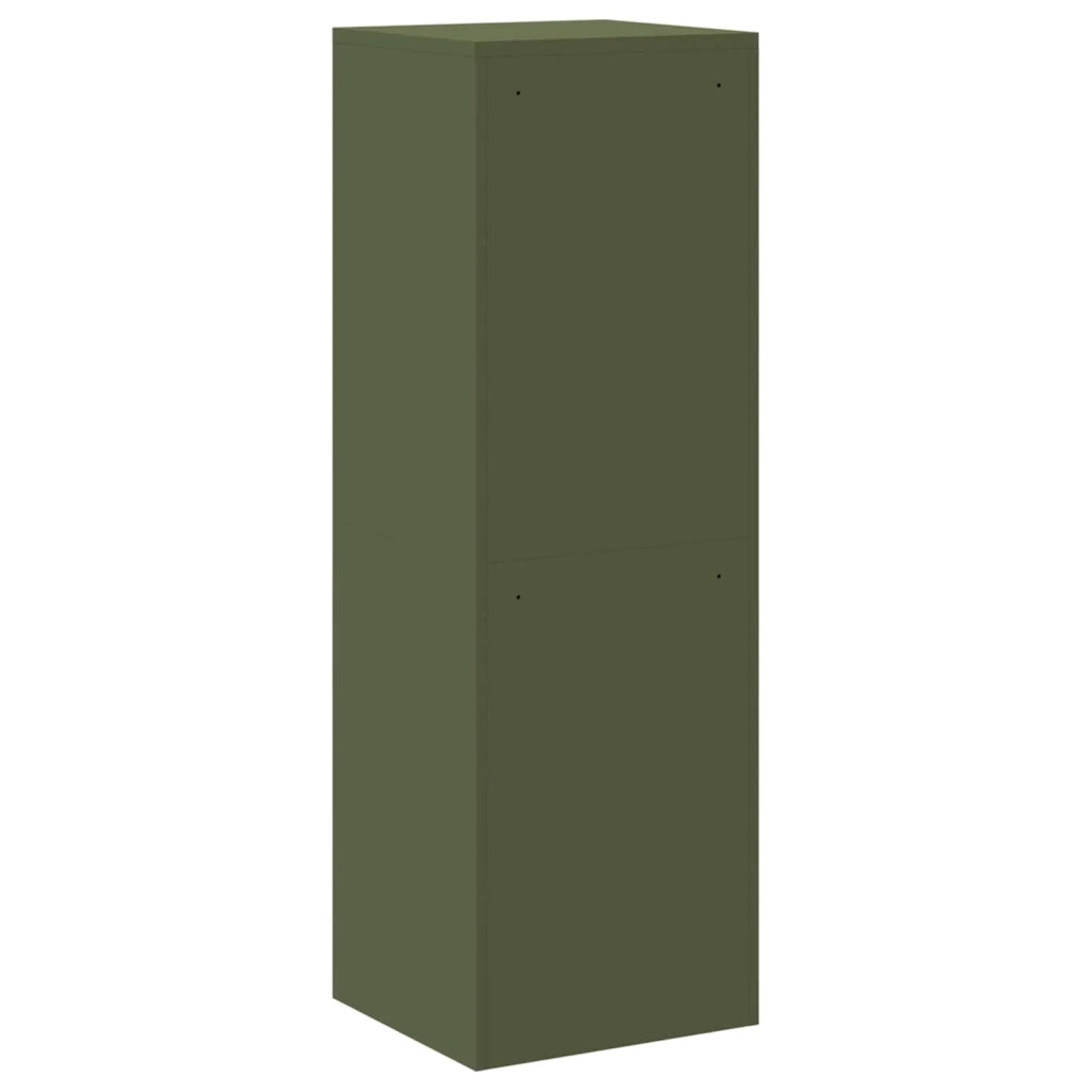 Armadio per File con cassetto Verde oliva 45,5 x 42 x 139 cm