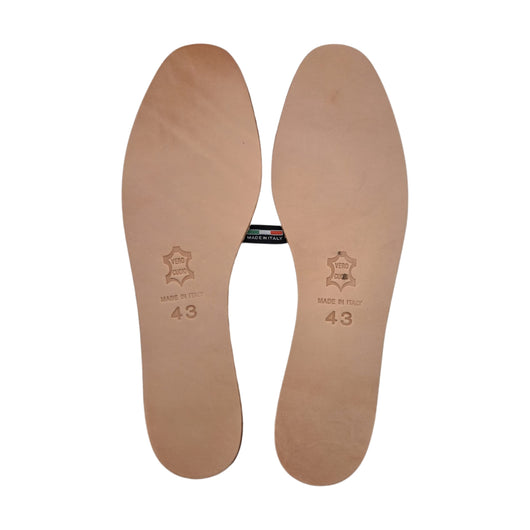 Soletta In Cuoio Naturale Ecologica - Misure da 36 a 47 EcoPrice® Numero Scarpa: 43