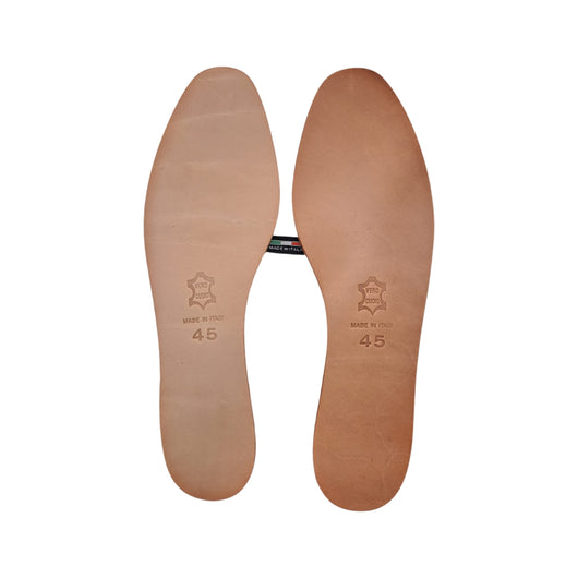 Soletta In Cuoio Naturale Ecologica - Misure da 36 a 47 EcoPrice® Numero Scarpa: 45