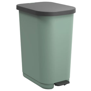 PATTUMIERA A PEDALE 25-40 LT VERDE RESEDA PLASTICA RICICLATA