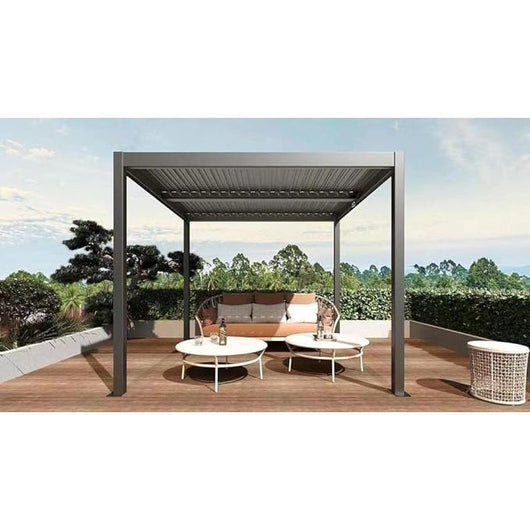 PERGOLA BIOCLIMATICA ATENA  3X4X2,5H M GRIGIO ANTRACITE
