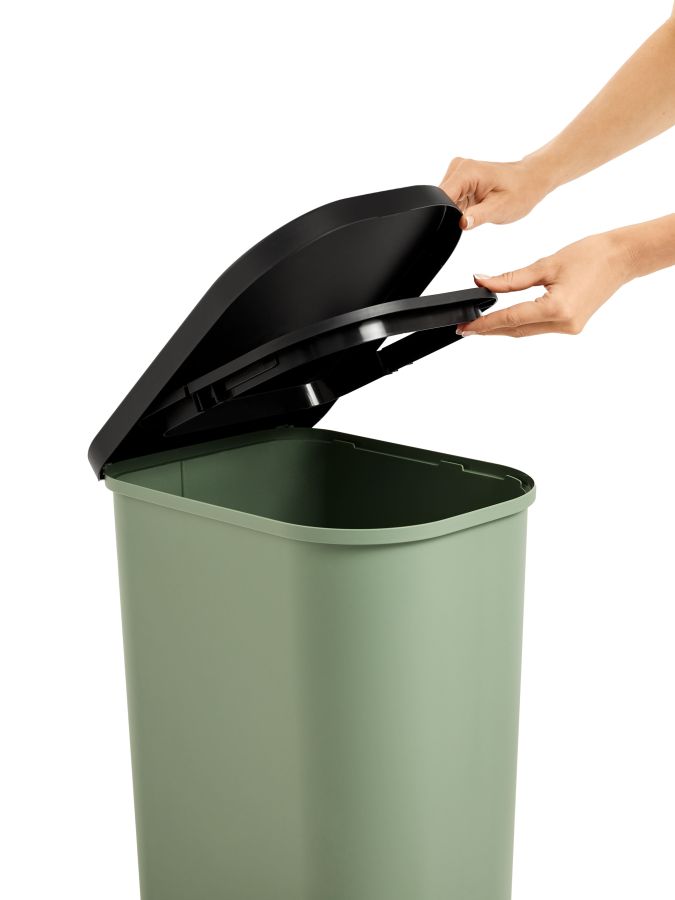 PATTUMIERA A PEDALE 25-40 LT VERDE RESEDA PLASTICA RICICLATA