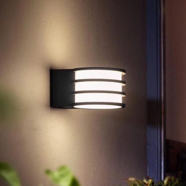 APPLIQUE PARETE DA ESTERNO CON LAMPADINA HUE LUCCA PHILIPS