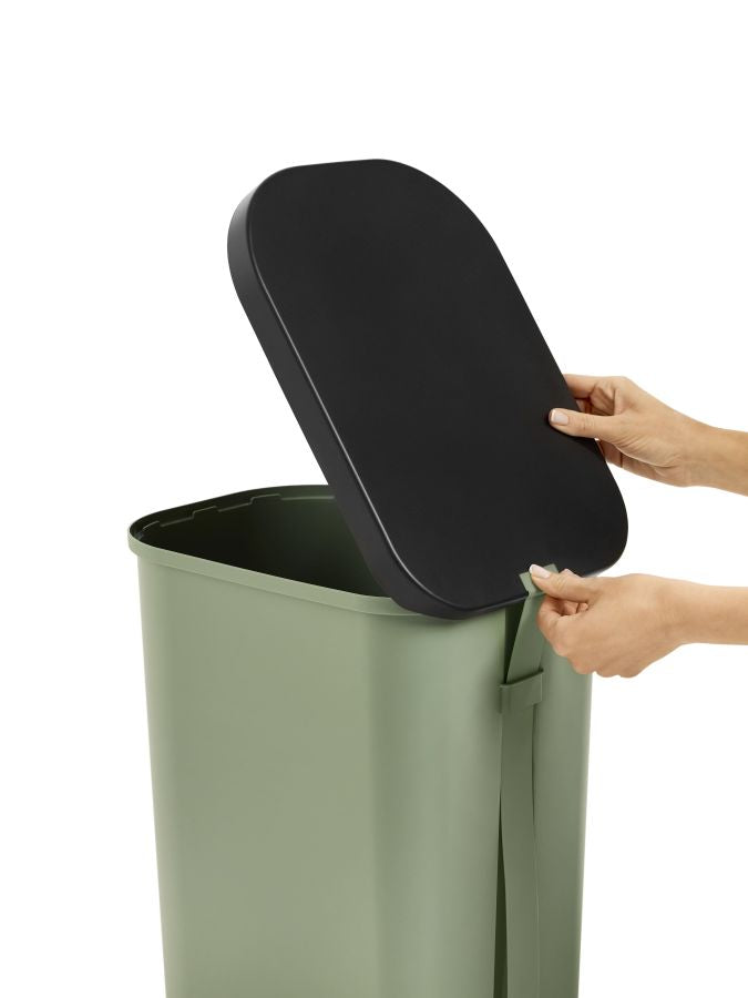 PATTUMIERA A PEDALE 25-40 LT VERDE RESEDA PLASTICA RICICLATA