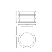 APPLIQUE PARETE DA ESTERNO CON LAMPADINA HUE LUCCA PHILIPS