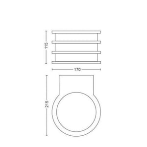 APPLIQUE PARETE DA ESTERNO CON LAMPADINA HUE LUCCA PHILIPS