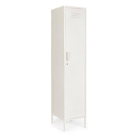 MOBILE METALLO BIANCO 1 ANTA CAMBRIDGE BIZZOTTO 46X38X185H CM