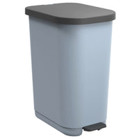 PATTUMIERA A PEDALE 25-40 LT BLU NEBBIA PLASTICA RICICLATA