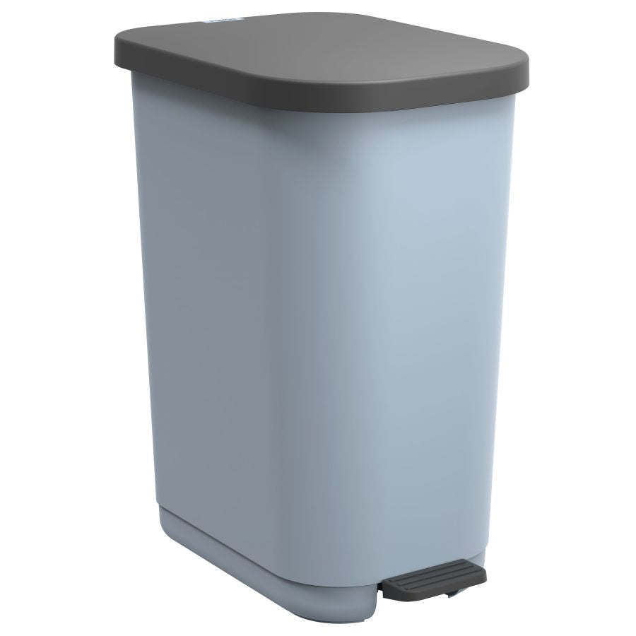 PATTUMIERA A PEDALE 25-40 LT BLU NEBBIA PLASTICA RICICLATA