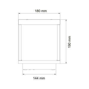 LAMPADA A RICARICA SOLARE NERA DA ESTERNO VISOR SOLAR BENEITO