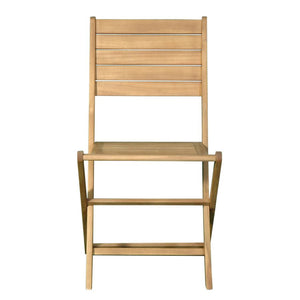 SEDIA PIEGHEVOLE LEGNO DI ACACIA SENZA BRACCIOLI 42X58X86HXCM