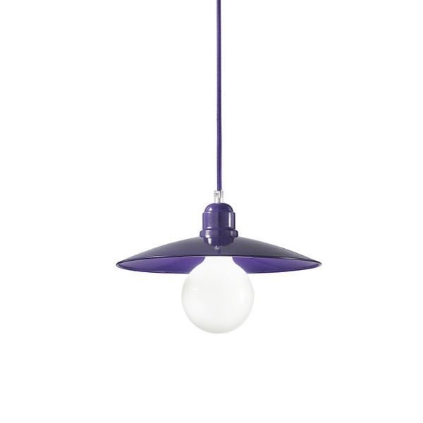 LAMPADARIO SOSPENSIONE IN METALLO VIOLA PERENZ