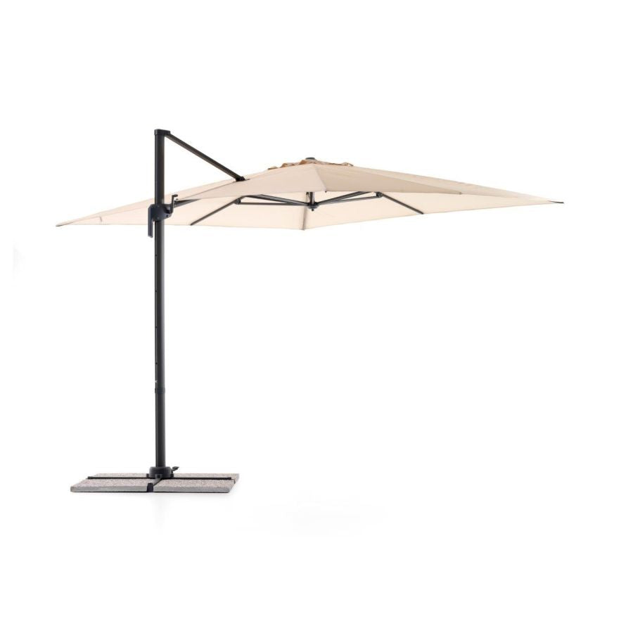 OMBRELLONE TONDO A BRACCIO SPRING ECRU 3X3X2.70 CM  RETTRATTILE