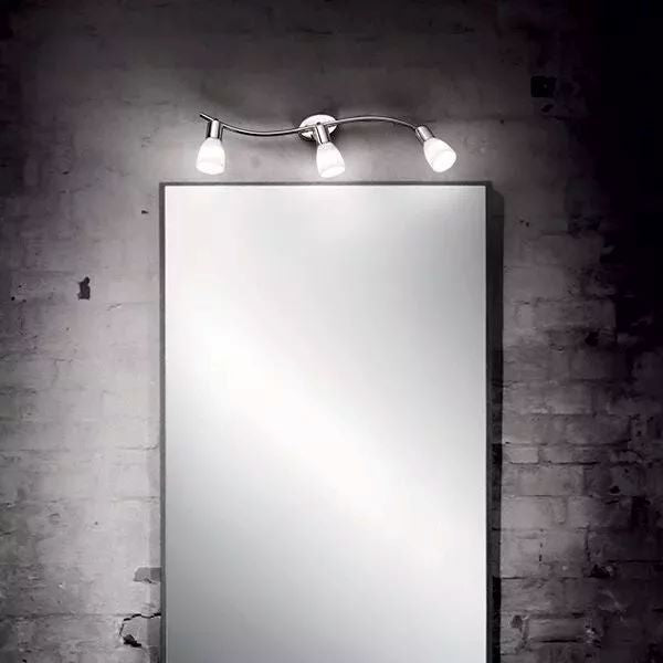 APPLIQUEPARETE/PLAFONIERASOFFITTO ORIENTABILE A 3 LUCI SNAKE IDEALLUX