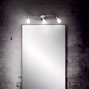APPLIQUEPARETE/PLAFONIERASOFFITTO ORIENTABILE A 3 LUCI SNAKE IDEALLUX