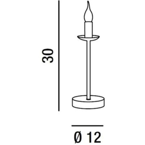 LUME DA TAVOLO TORTORA DUCALE PERENZ
