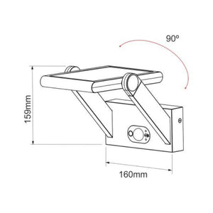 LAMPADA A RICARICA SOLARE CON SENSORE DI MOVIMENTO PROA BENEITO