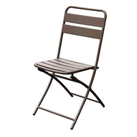 SEDIA PIEGHEVOLE DA GIARDINO ESTERNO BRONZO A LISTELLI  CM RIGAMONTI