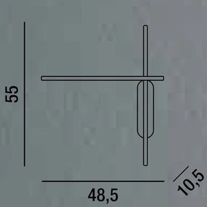 APPLIQUE DA PARETE IN METALLO COLORE NERO 20W 1600LM CCT TANGE PERENZ