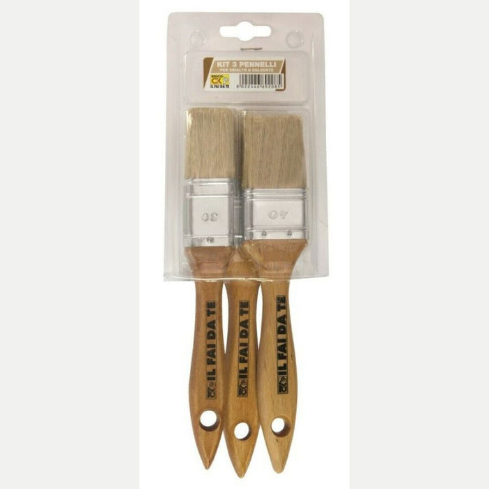 PENNELLI SMALTO A SOLVENTE KIT 3 PEZZI